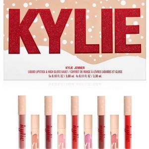 Kylie Cosmetics Holiday Collection Lipstick & Lipgloss Vault Full Collection